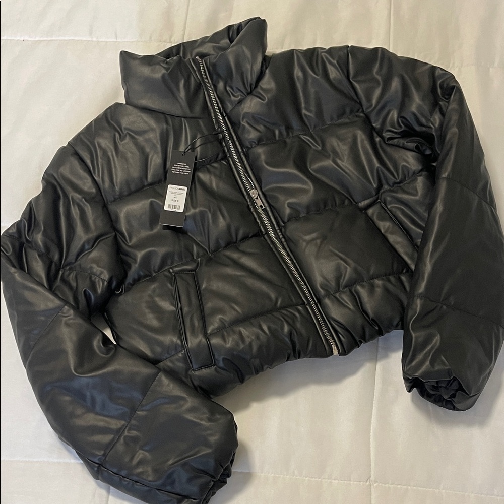 Fashion Nova Midnight Black Puffer Coat